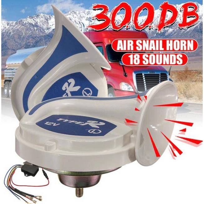 【Barang tempat】2pcs MUSIC BM HORN (18 Tone) TYPE-R Car Digital Electric Magic Horn Sesuai untuk semua jenis Kereta dan M