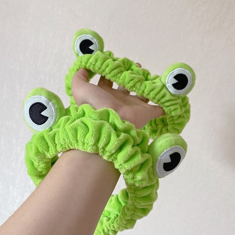 Cartoon Unique Frog Headband Cute Animal Headband Women's High Headband Plush Hair Accessories Batch
