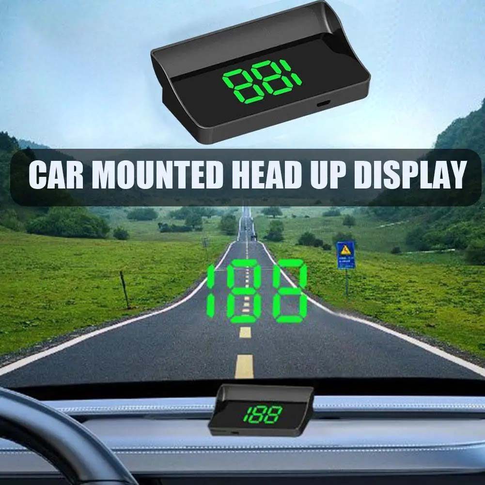 Car HUD Head Up Display GPS Hud Digital Speedometer Big Font Speed Meter KMH for All Car Universal Truck Plug and Play Auto Part