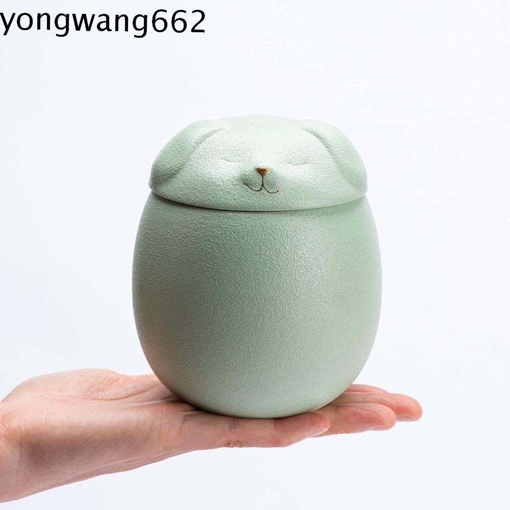 JERON Funeral Urn for Pets, Ceramic Cute Ashes Storage Box, Creative 200ml Moisture Proof with Lid Dog Cat Cremation Urns Dog Supplies