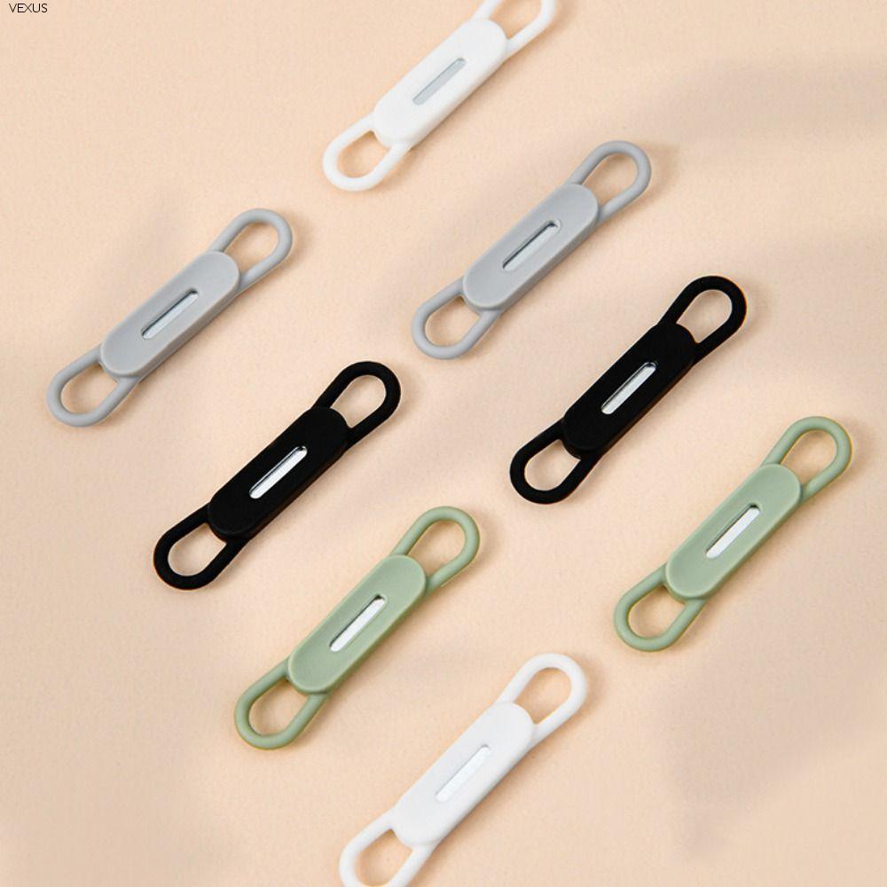 VEXUS 4pcs/set Magnetic Pen Pencil Holder, Easy To Store Colorful Elastic Band Pen Holder, Notebook Light Weight Portable Vintage Pen Clip for Notebook Gifts