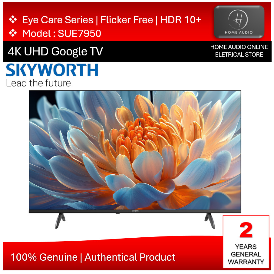Skyworth 43 | 50 | 55 | 65 Inch 4K UHD Google TV LED TV - SUE7600 | SUE7800 | SUE7950