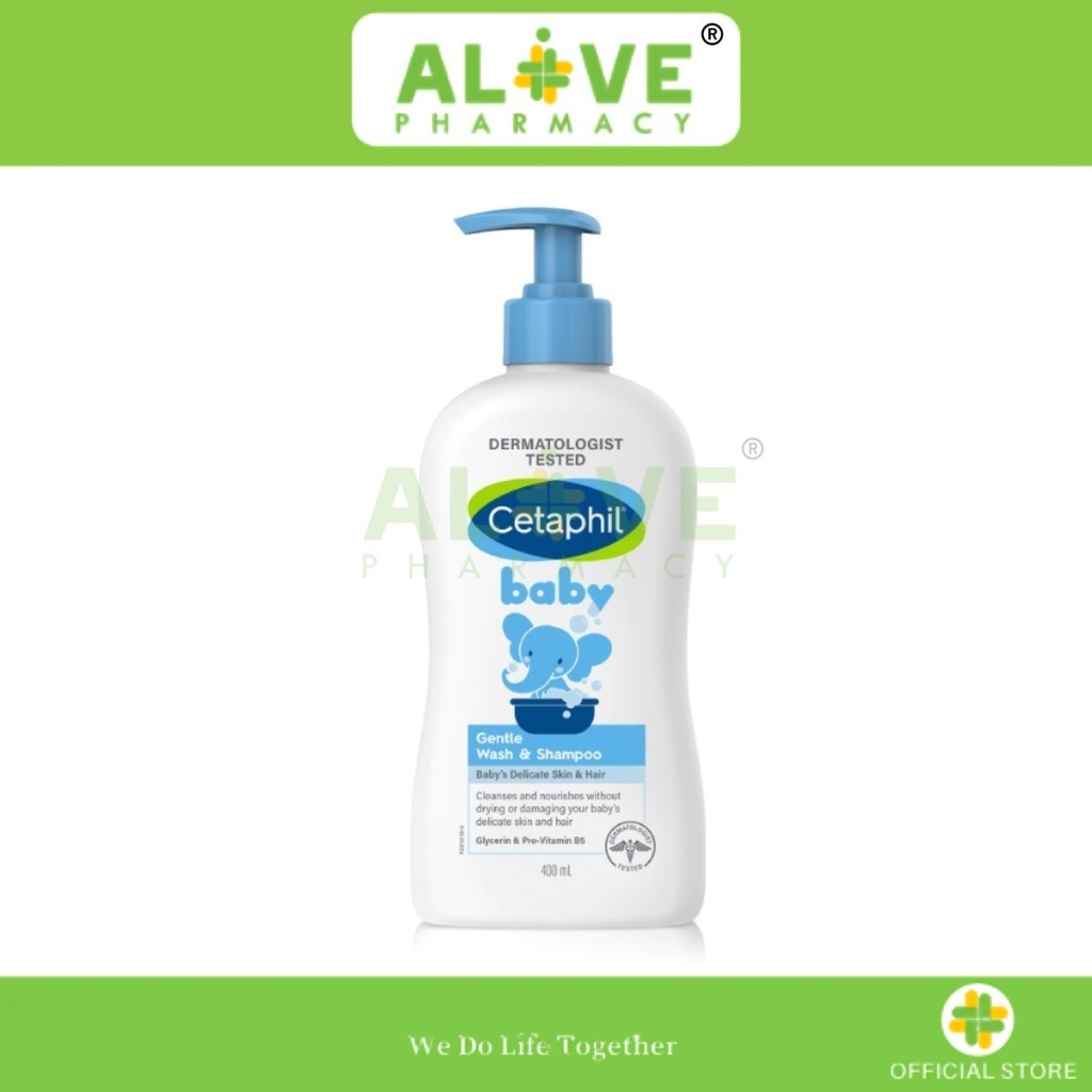 Alive Pharmacy] Cetaphil Baby Gentle Wash & Shampoo Pump 400ml – Lembut & Selamat untuk…
