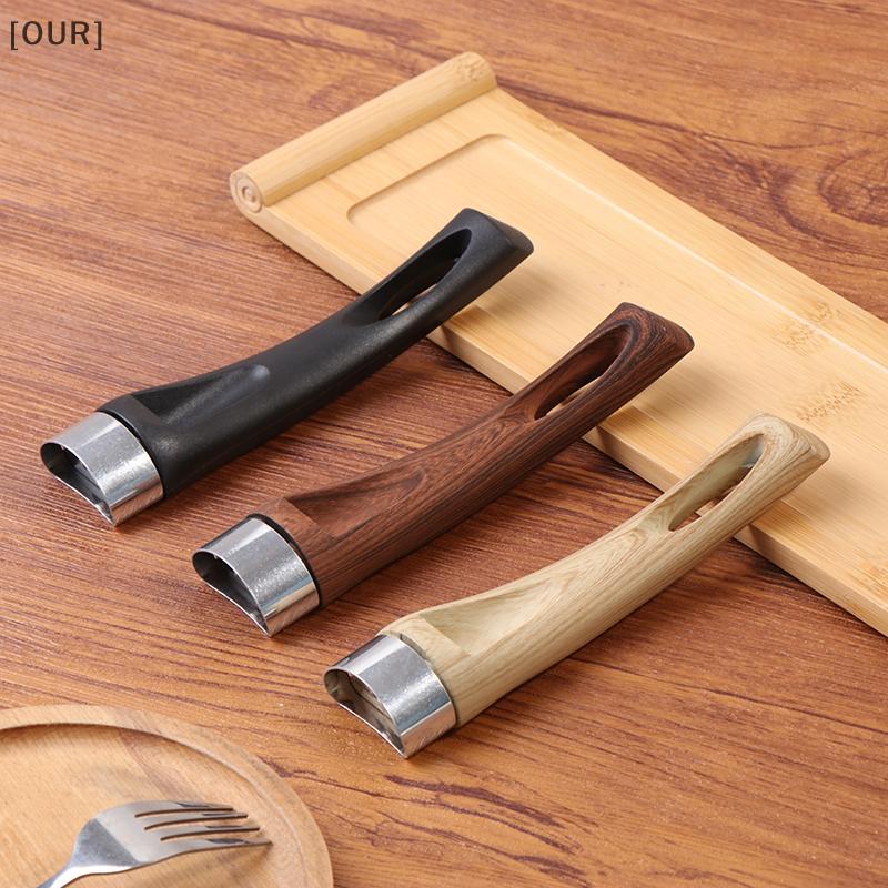 [OUR] 1Pc Bakelite Pan Pot Handle Anti Scalding Pan Universal Ergonomic Kitchen Accessories Replacement Removable Bakelite Grip null