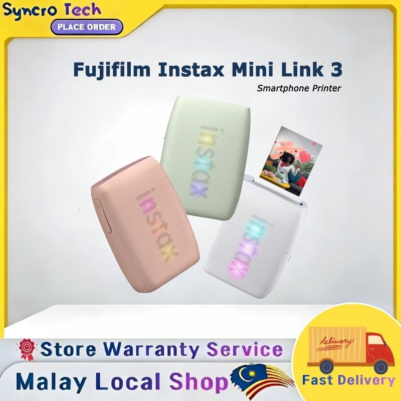 【IN Stock】Fujifilm Instax Mini Link 3 Smartphone Printer 1 Year Warranty