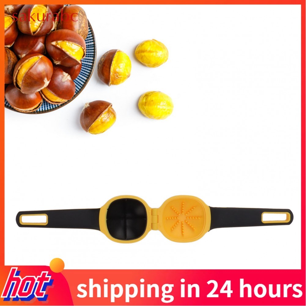 sakurabc Chestnut Opener Nut Opening Tool for Chestnuts Hazelnuts and Walnuts Convenien…