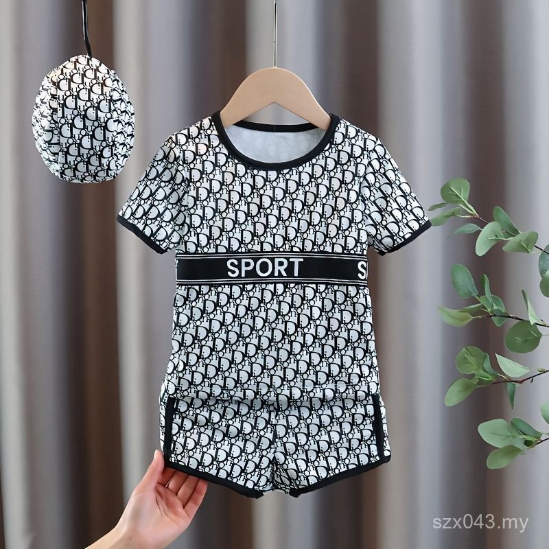 Cod Children's Swimsuit Boys Baby Quick-Drying Sunscreen Swimsuit Kids Boys One-Piece Professional Training Swimsuit