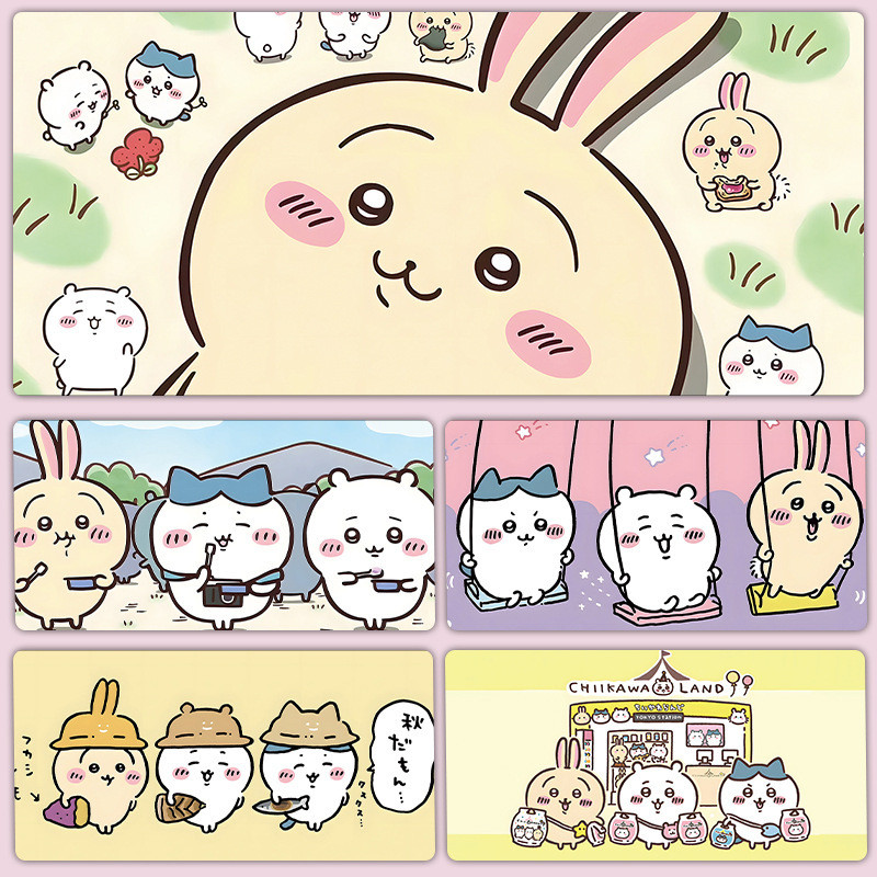Mouse Pad  鼠标垫  乌萨奇鼠标垫超大号女生可爱卡通吉伊卡哇chiikawa电脑桌面键盘垫04.12