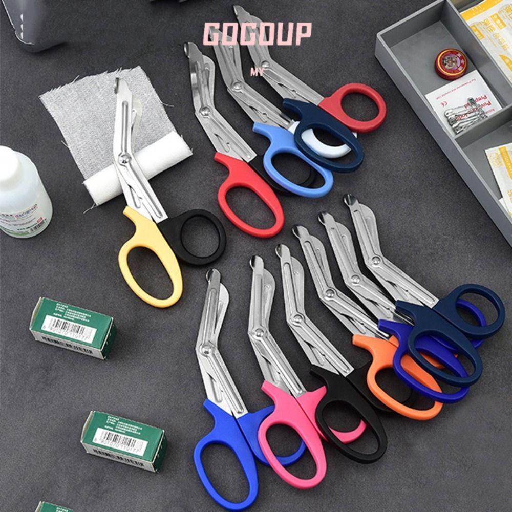 GOGUVO trauma shears, stainless 18.5cm bandage scissors, nursing scissors