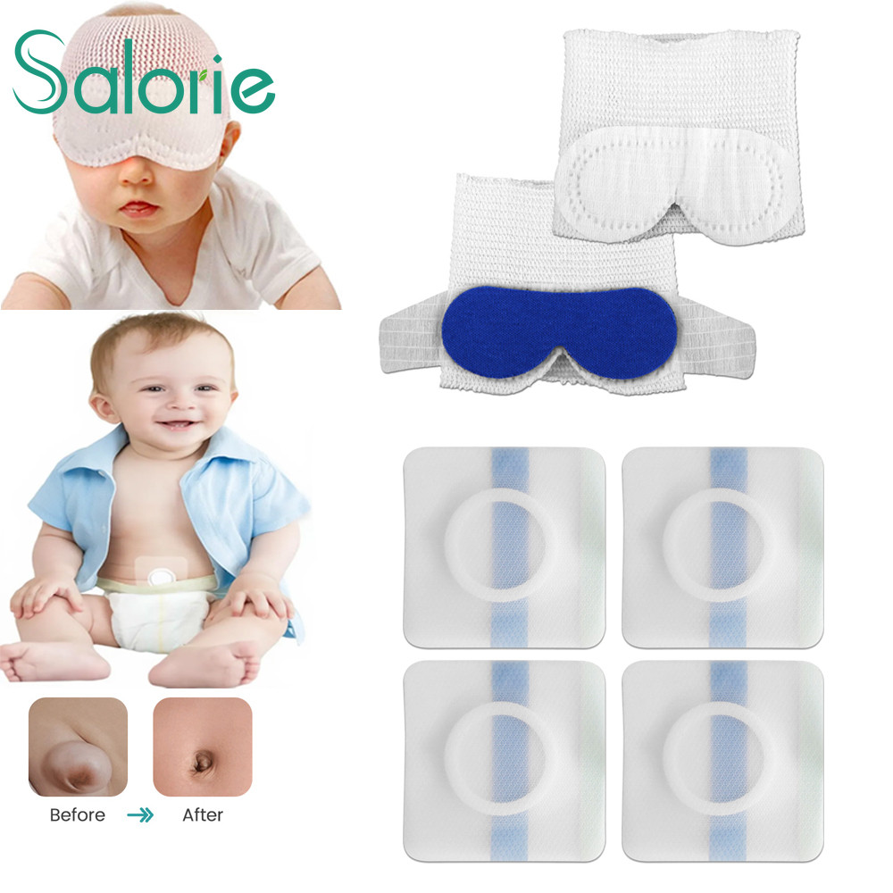 Newborn Phototherapy Protective Eye Mask Anti-Blue Light Eye Cover Baby Belly Navel Patches Umbilical Hernia Patch Baby Essentials