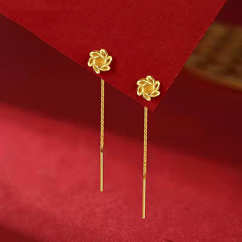 Emas 916 Subang / Emas 916 Anting-anting/ Clover Earrings gold 916