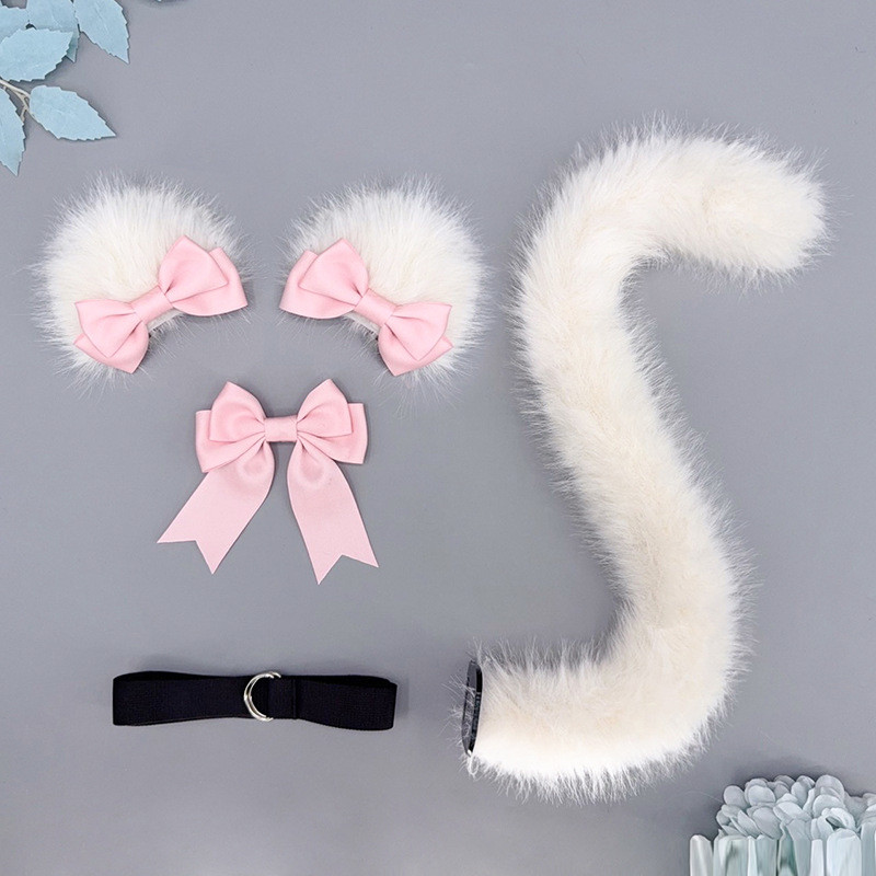 Sweet lolita Cat Ear Headdress Maid Bow cos Animal Ear lo Mother Headdress lolita Cat Ear Hair Clip