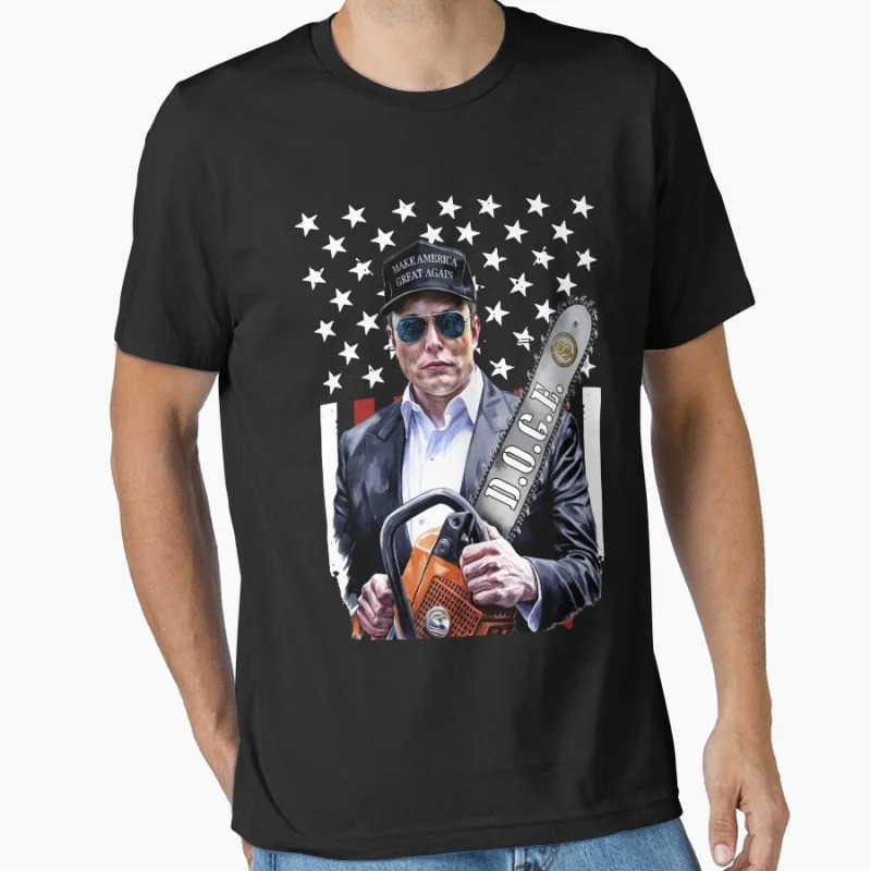 Syiling doge Elon Musk Mata Wang Kripto Lucu Printed T-Shirt Cotton 1 For Men Large Size Men's Shirt