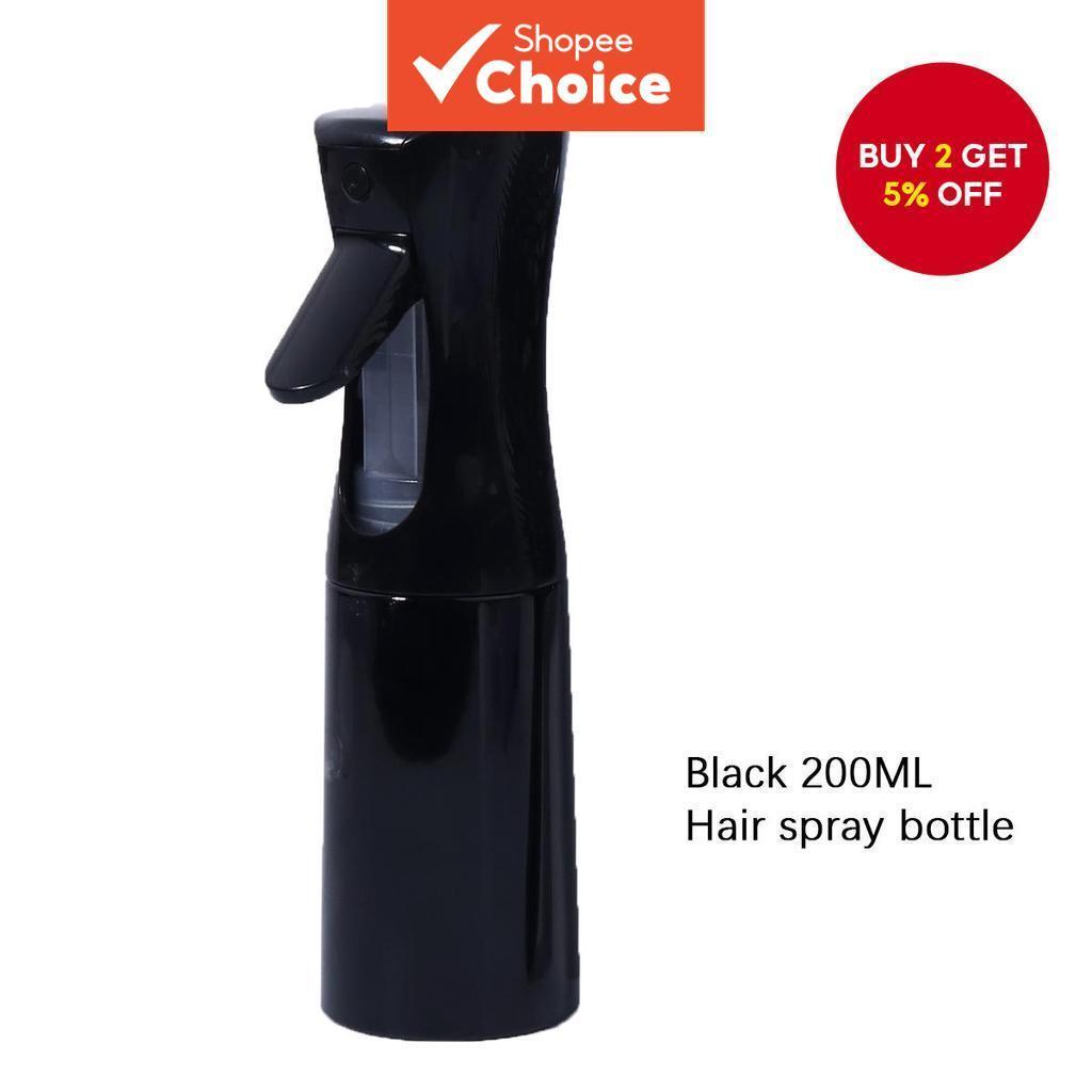 200ml - ,,。  Botol semburan 200ml - botol semburan berterusan untuk penjagaan rambut salon, sesuai untuk pelbagai majlis.