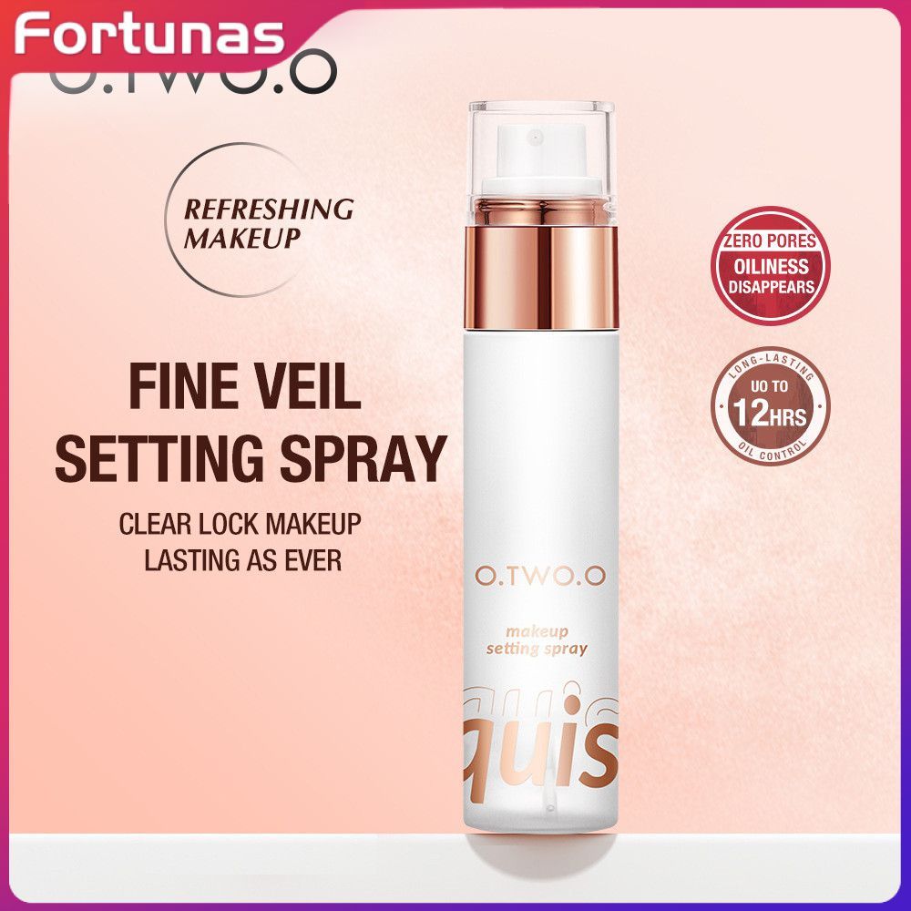 KK BEAUTY O.TWO.O Makeup Setting Spray Oil Control Hydrating & Nourishing Lock up to 12 Hours (50ml) Fortunas
