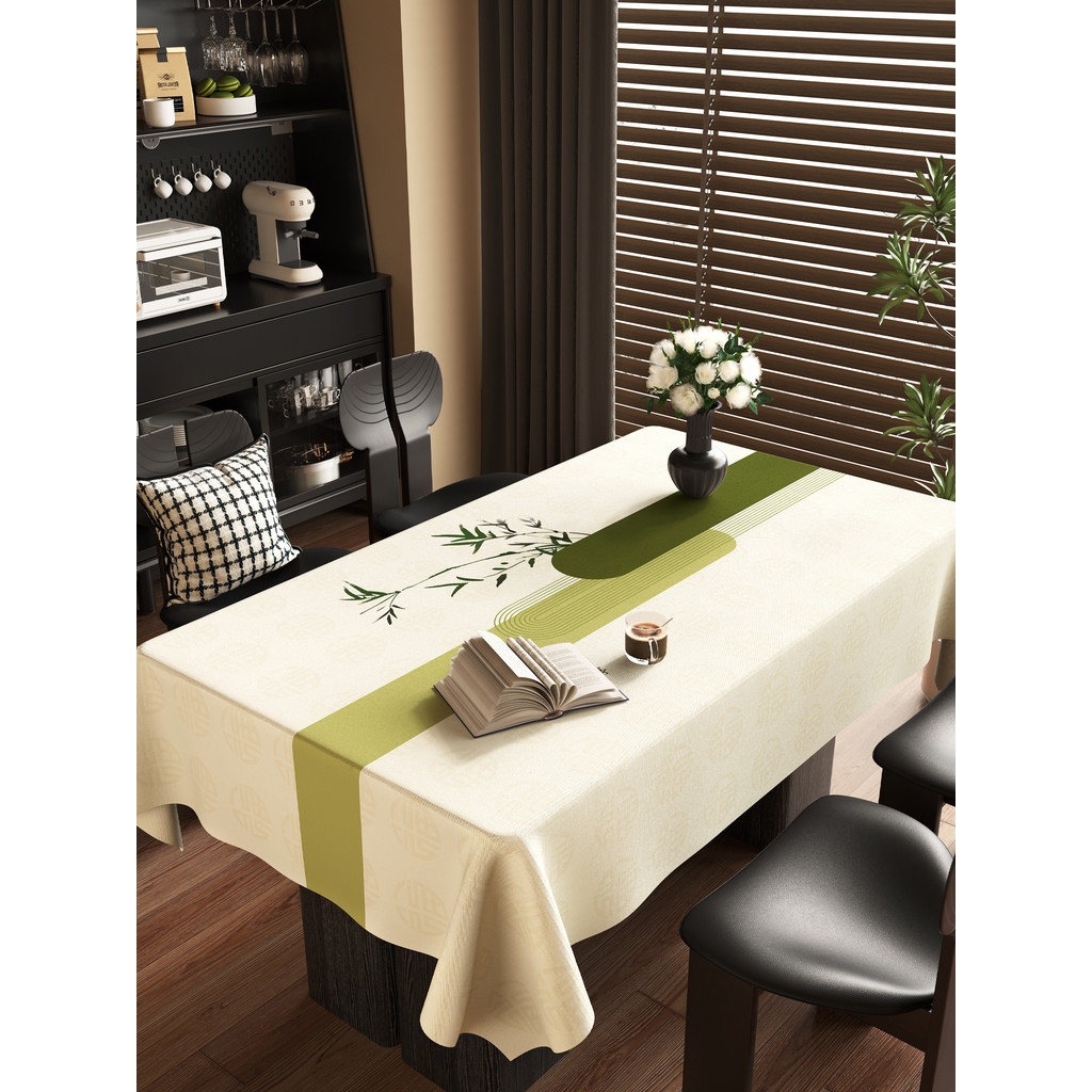 lapik meja alas meja makan alas meja Retro Tablecloth Waterproof Oil-Proof Disposable A…