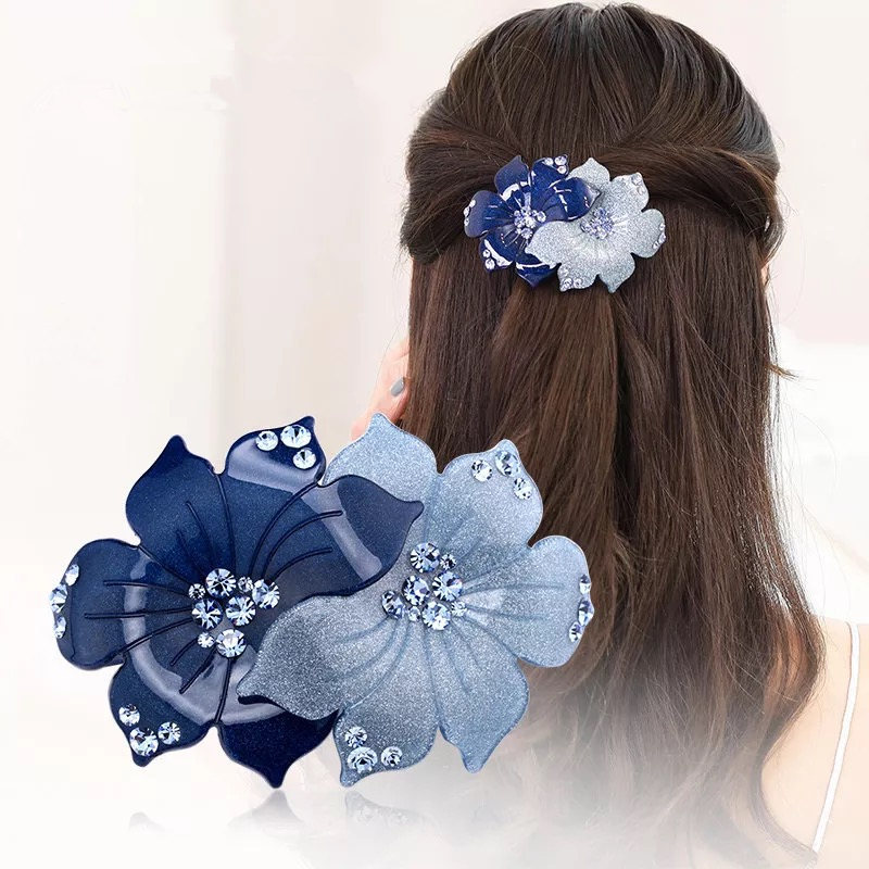 Hair Clip Back Head Firm Hairpin Female Elegant Mother Headdress Clip Top Clip Flat Clip Ponytail Clip Horizontal Clip Clip