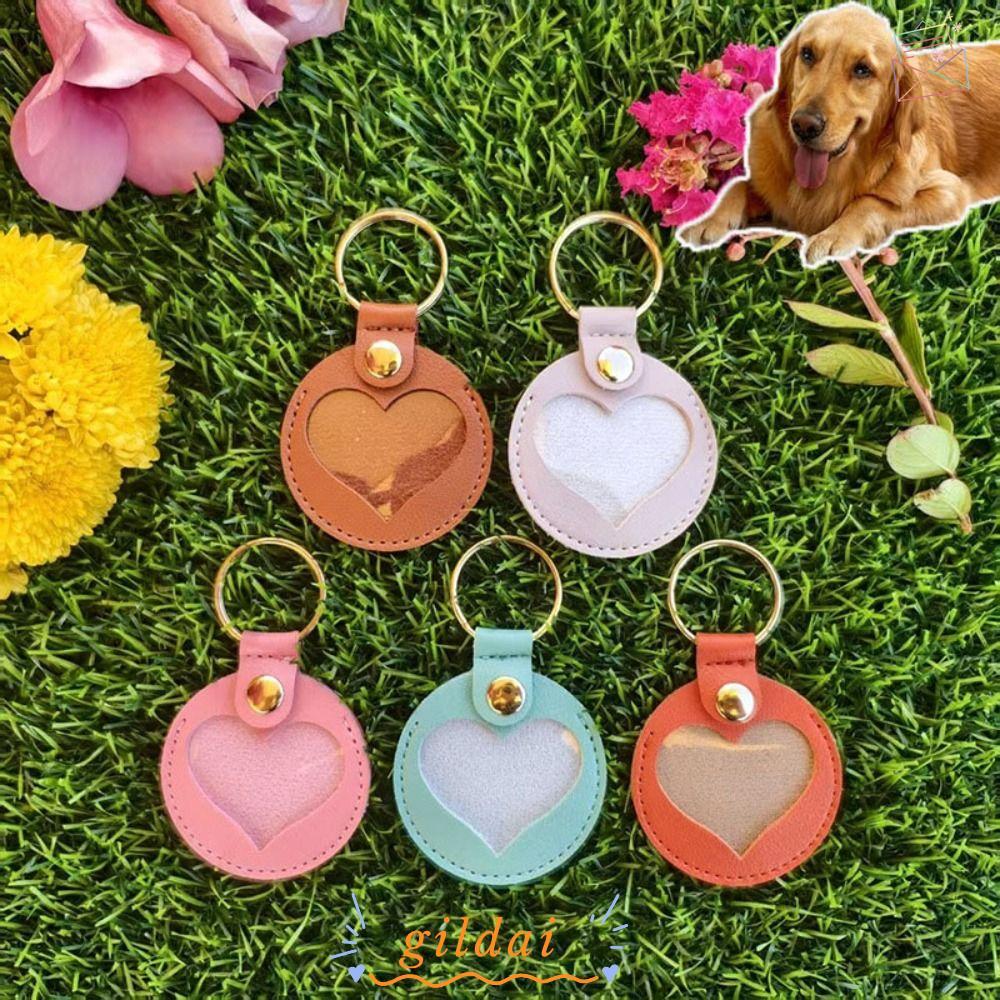 GILDAI Dog Hair Collector Keychain, Durable Bag Accessories Cat Hair Keychain, Creative Gift PU Leather Dog Fur Storage Keychain for Collecting Hair