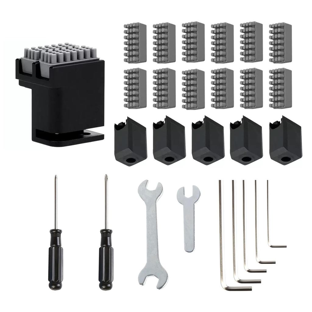 Kit Pengelap Nozel Pencetak 3D untuk Bambu Lab P1P/P1S/X1/X1C/X1E, Aksesori Pencetakan 3D Termasuk Berus Nozel, Sarung Silikon, Kunci Allen, Pemutar Skru, Kunci Pas, Alat Penyelenggaraan Umum