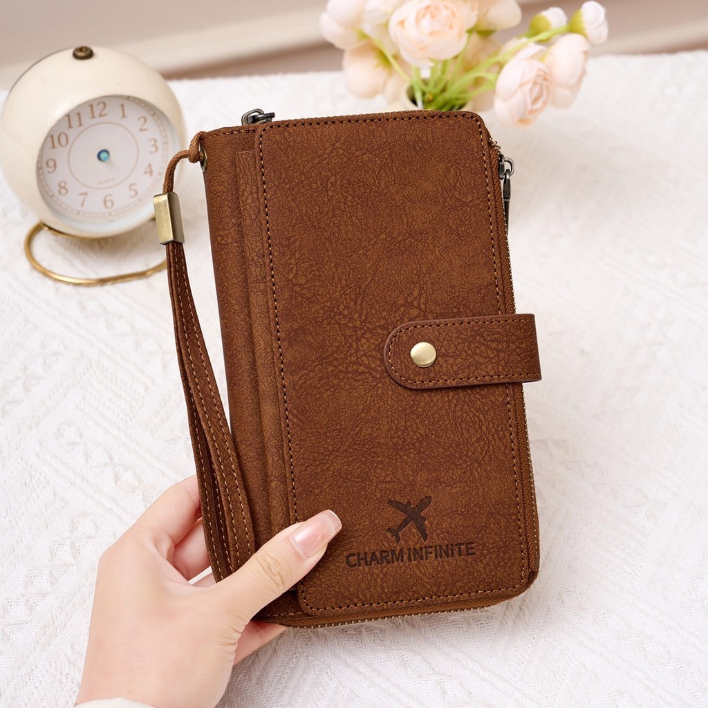 RFID Blocking Passport Wallet, Multi-Pocket Travel Document Organizer for Passport, Cards & Travel Essentials