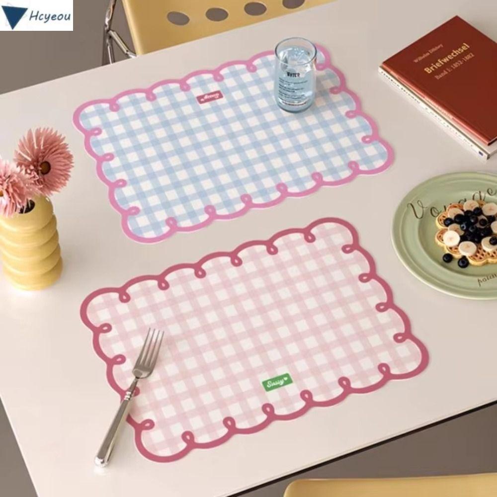 HCYEOU Placemats, Heat Insulation Dopamine Table Mat, Fashion Anti-slip Oil-Absorbing Water-Absorbing Coaster Table Decoration Accessories