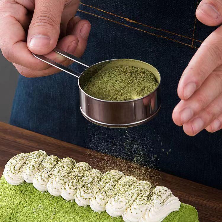 Pre-Sale 304 Stainless Steel Dusting Device Ultra-Fine Drain Mesh Tank Matcha Sieve Coc…