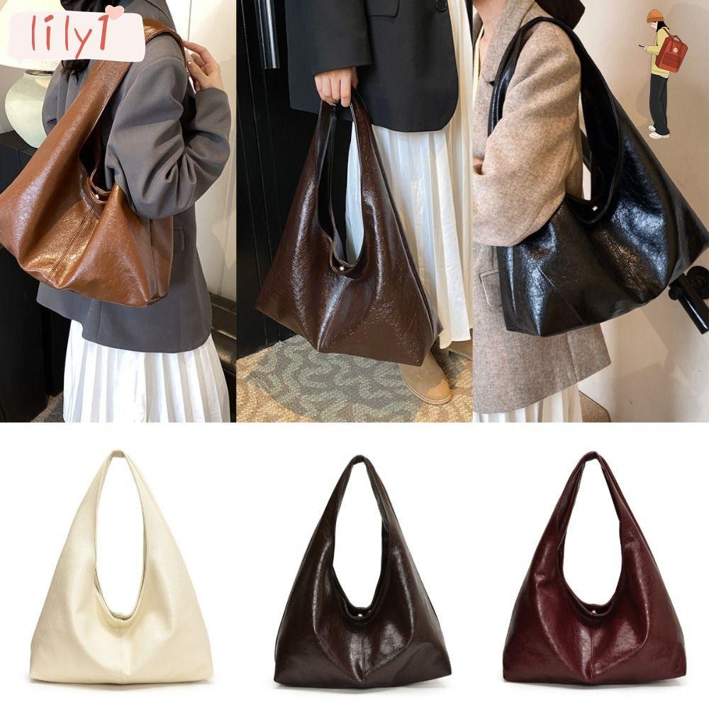 LILY Crossbody Bag, PU Niche Design Shoulder Bag, Fashion Personalized Large Capacity Handbag Women