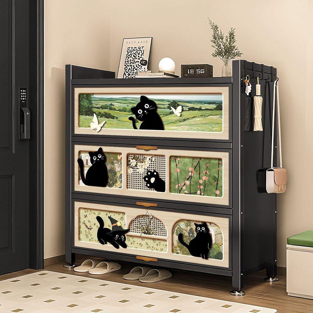 Shoe Rack Custom Shoe Cabinet Entryway Shoe Storage Large Capacity Shoe Organizer Hallway Shoe Rack Furniture