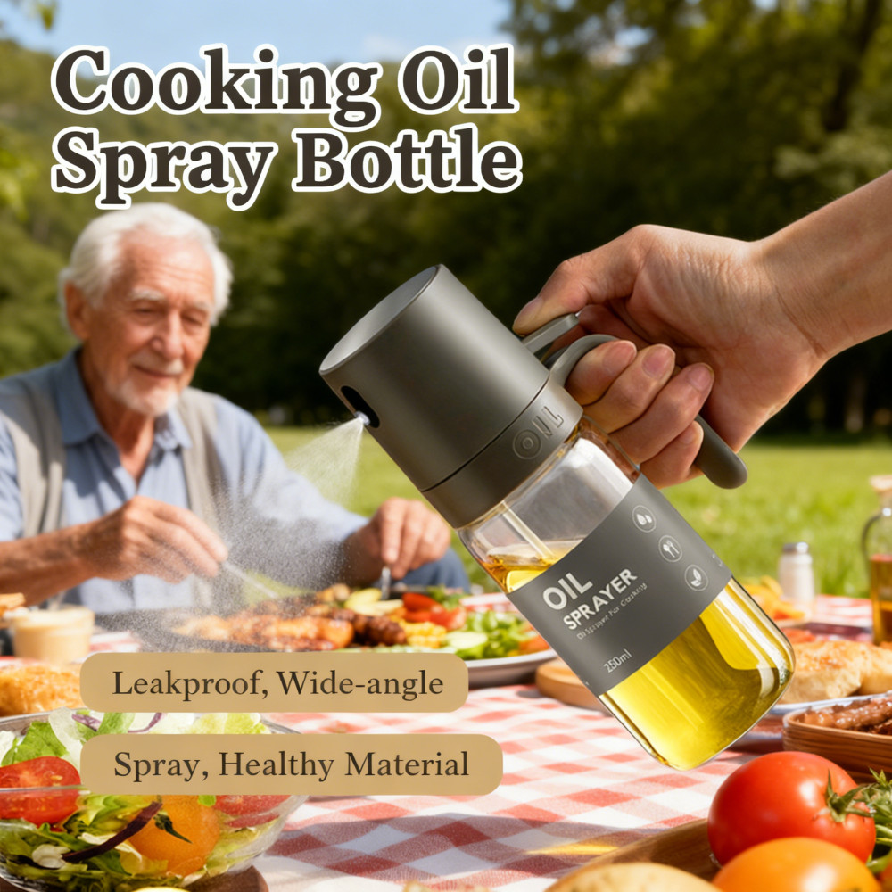 Olive Oil Dispenser Spray Pot Kitchen Vinegar Cooking 300ml 250ml Leakproof Cooking Oil…