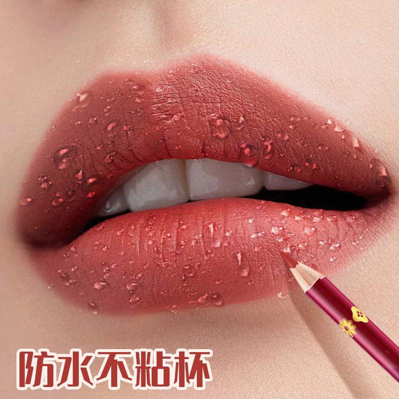 Lip Liner Waterproof Long-Lasting Non-Fade Hook Line Nude Color Easy to Color Open Mouth Corner Bean Paste Color Lipstick Pen Lip Pencil Genuine Product
