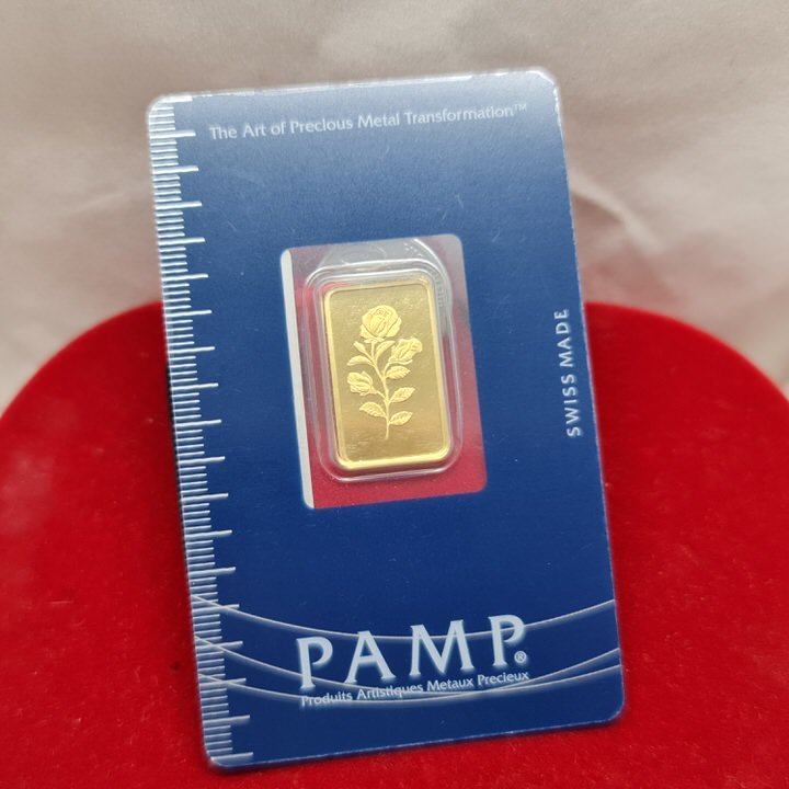 Murni Mewah Emas999.9, Gold Bar Pamp Gold Bar Bunga Rose G5 Gram&hellip;