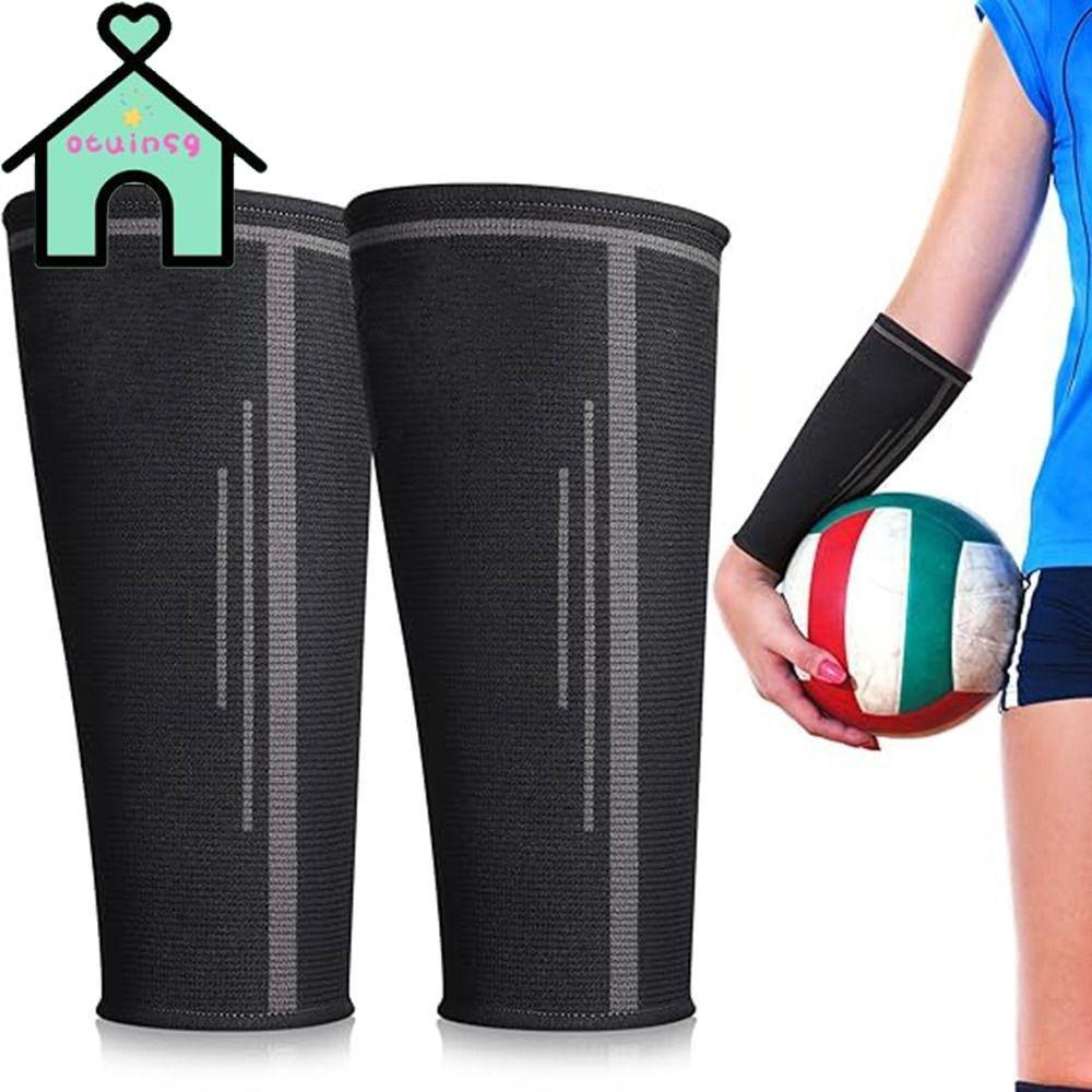 OTUINSG Volleyball Arm Sleeves, Elastic Breathable Forearm Compression Sleeve, Fashion Wrist Support Sports Safety UV Protection Arm Warmers for Tennis Basketball