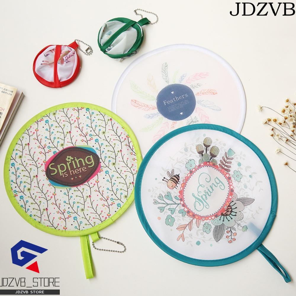 JDZVB Cartoon Folding Fan, Lightweight Durable Handheld Round Fan, Party Favors Fun Designs Plastic Portable Mini Pocket Fan Wedding