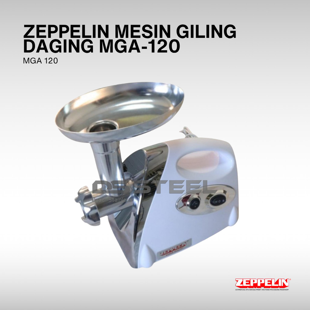 MESIN ZEPPELIN Zeppelin MGB-120 Meat Grinder MGB 120/ | Stainless Steel Meat Grinder 120–150 Kg/ Jam Electric Meat Grinder Machine Business