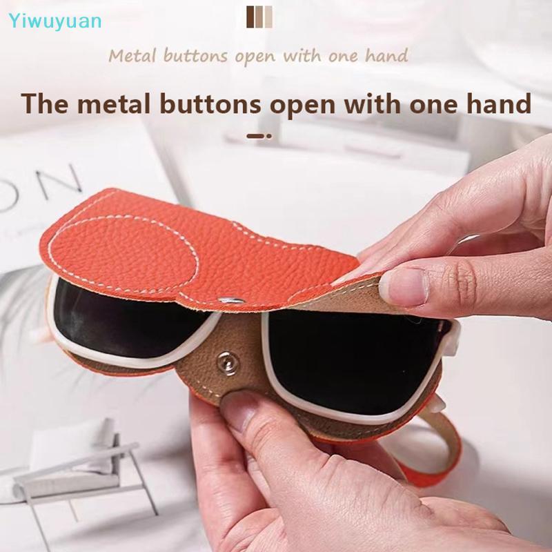 <Yiwuyuan> Fashion Glasses Protective Cover Creative Hanging Leather Sunglasses Reading Glasses Storage Bag Portable Travel Eyewear Holder On Sale