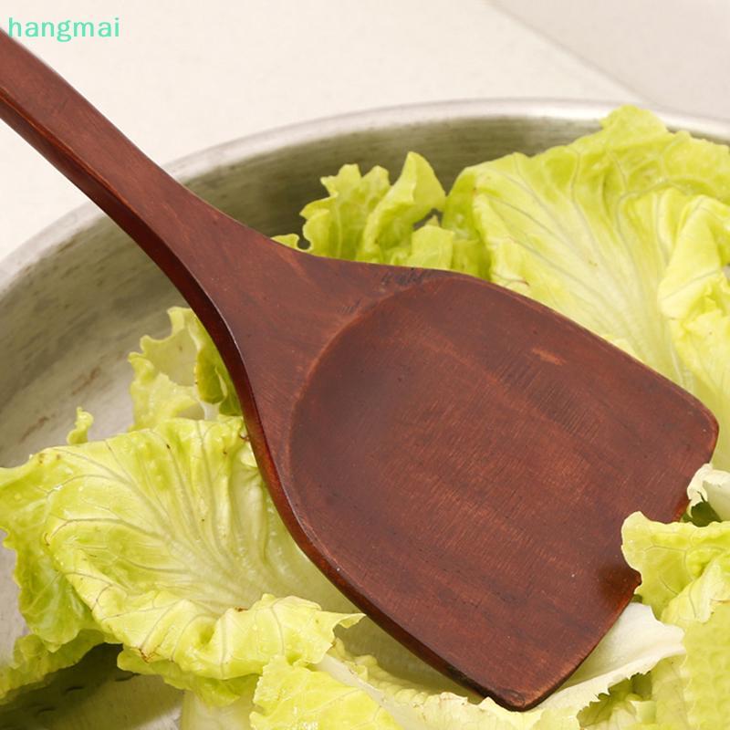 hangmai} Wooden Shovel Spoon Non Sti Wood Long Rice Spatula Kitchen Cooking Utensil Han…