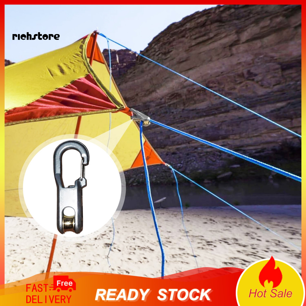 2/6Pcs EASY TO USE: The one-hand tightening tool allows for quick adjustments without untying knots making it ideal for quick repairs in sailboat repairs storm shelters