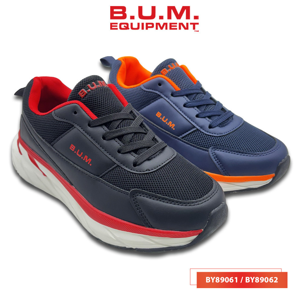 [Special PROMO] BUM Equipment Women's Shoes - BY89061/BY89062 Black Red/Navy Orange Kasut Wanita