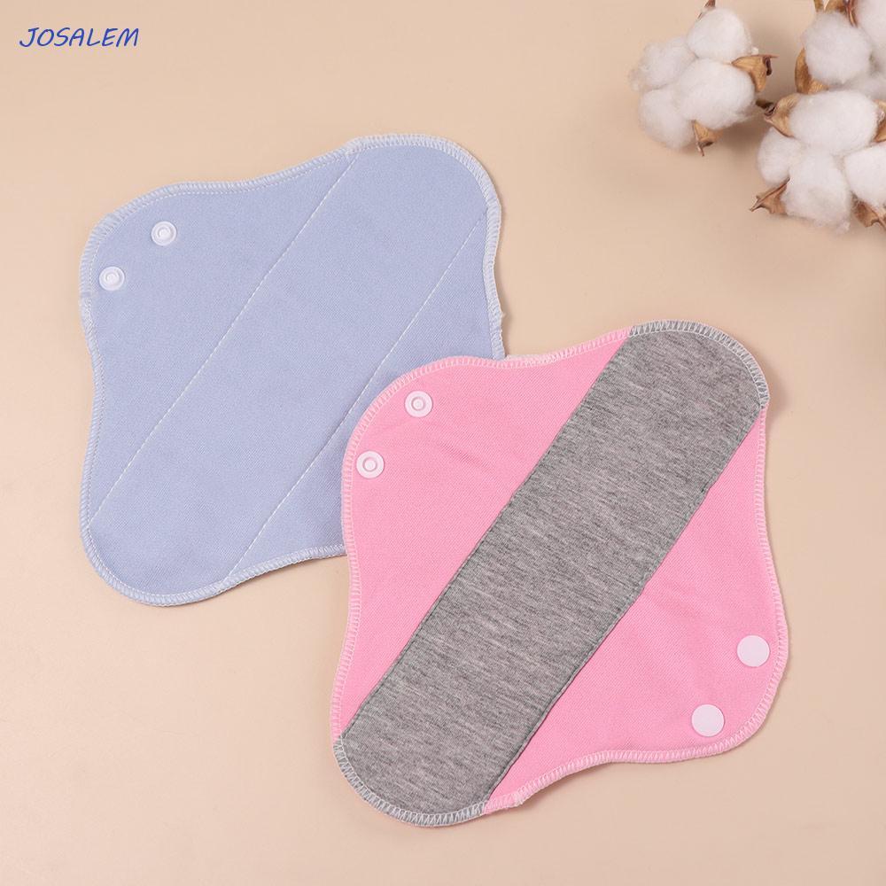 JOSALEM 6Pcs Menstrual Cloth Pads, Washable Reusable Sanitary Napkin, Gasket Large Capacity Graphene Soft Panty Liner Night