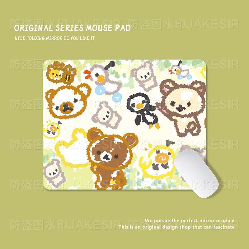 Rilakkuma Cute Creative Student Medium Mouse Pad Office Thickened Laptop Keyboard Desk Pad