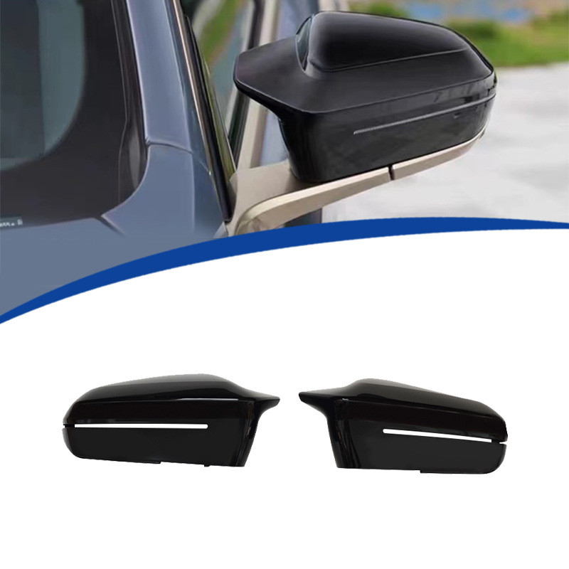 BMW 5 Series G60 i5 2023 2024 2025 M5 Style Rearview Side Mirror Cover Cap Add-on Stick-on Gloss Black