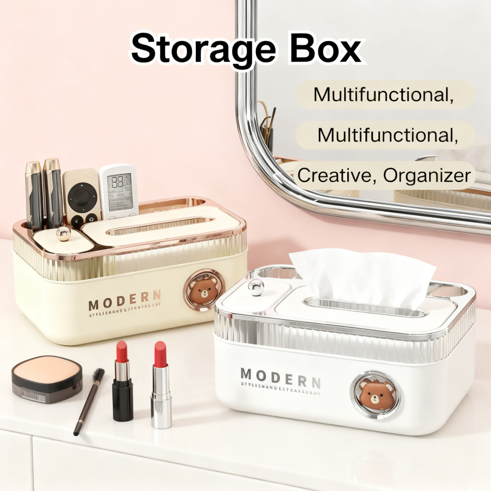 Storage Multifunctional Table Room Living Home Box Storage Desktop Box Tissue Desktop Creative DIY Cute