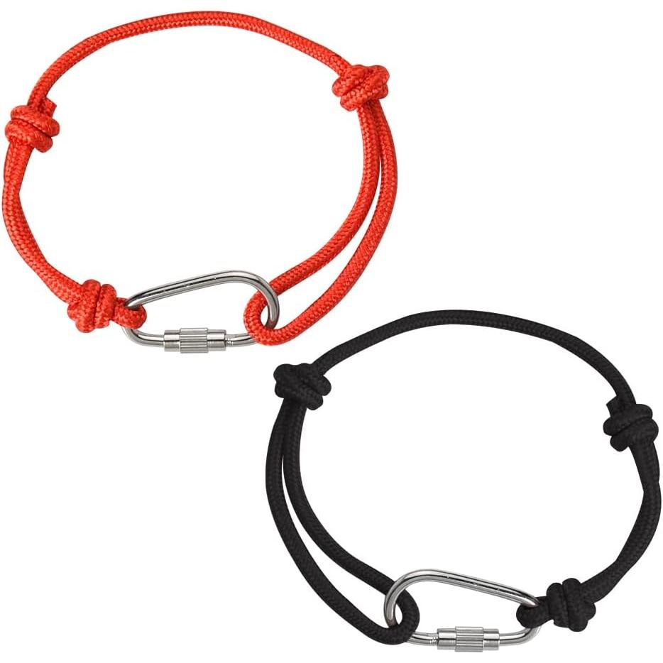 Gelang Tali Panjat Tebing untuk Hadiah Hari Lahir dan Krismas kepada Sahabat Terbaik, Kakak, Adik, Set Gelang Simpul Geser untuk Pendaki, Hadiah Mendaki untuk Teman Wanita dan Teman Lelaki, Ulang Tahun
