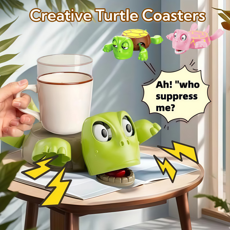 Creative Turtle Coasters Home Office Funny Desktop Ornaments Tea Cup Insulation Pad Mug Holder 杯垫