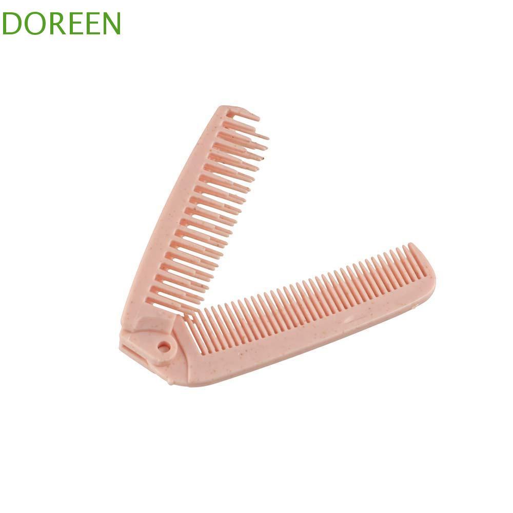 DOREEN Foldable Hair Comb, Folding Comb Anti-Static Portable Travel Comb, Hair Accessories Creative Styling Hair Brush Massage Hair Comb Women and Children