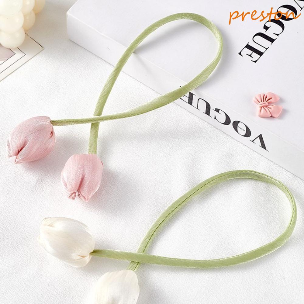 PRESTON Tulip Curtain Straps, Fashion Beautifully Curtain Tieback, Curtains Accessories Adjustable Elegant Curtains Tie Rope Bedroom