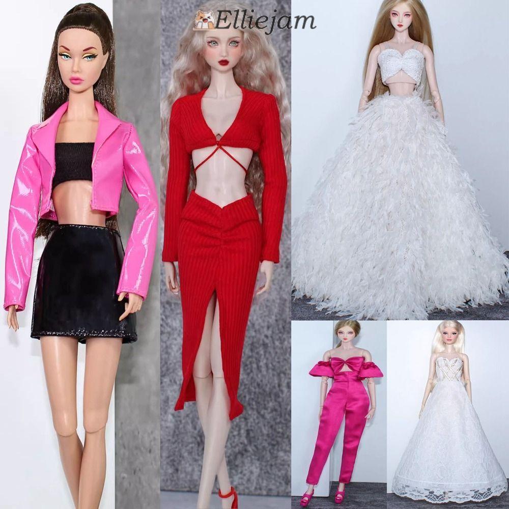 ELLIEJAM Doll Dresses, Fashion Casual Wears Doll Party Clothes, High Quality Elegant 10 Styles 30cm Doll Clothes 11.5" Doll/1/6 BJD Dolls