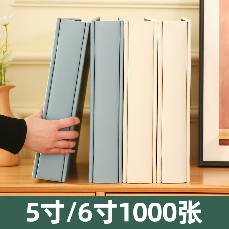 album gambar 4r photo album Album Book Large Capacity Family Album 17cm 20cm 1,000 Sheets Photo Storage Couple Commemorative Album Interstitial Photo Album