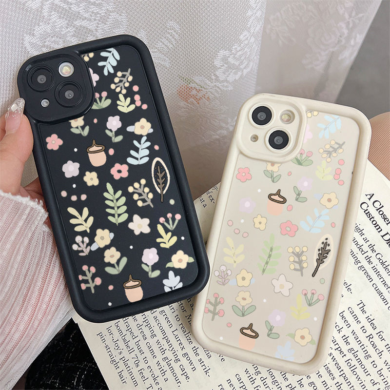 Case for Redmi Note 15 14 13 12 11 10 9S 9 8 7 15C 14C 13C M8 M6 M3 Pro Plus X5 C85 C75 C65 Anti-fall Angel Eye Design Motif Flower JGSA039