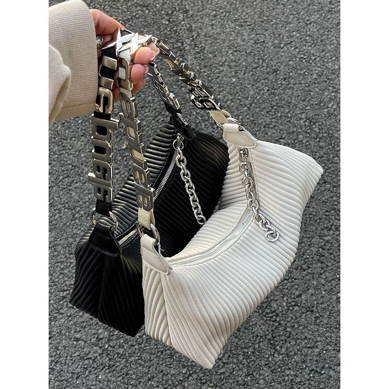 New Style This Year's Popular 2026 Underarm Small Bag High-End Texture Fashionable Hot-selling Cross-body Pleated Bag Women